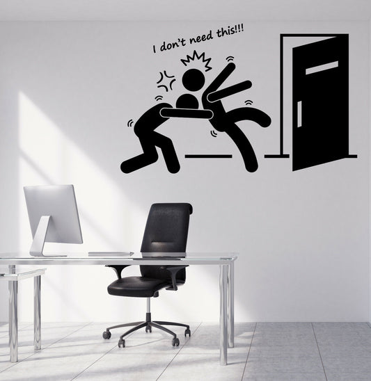 Wall Vinyl Decal Job Work Teamwork Office Decoration (n1079)