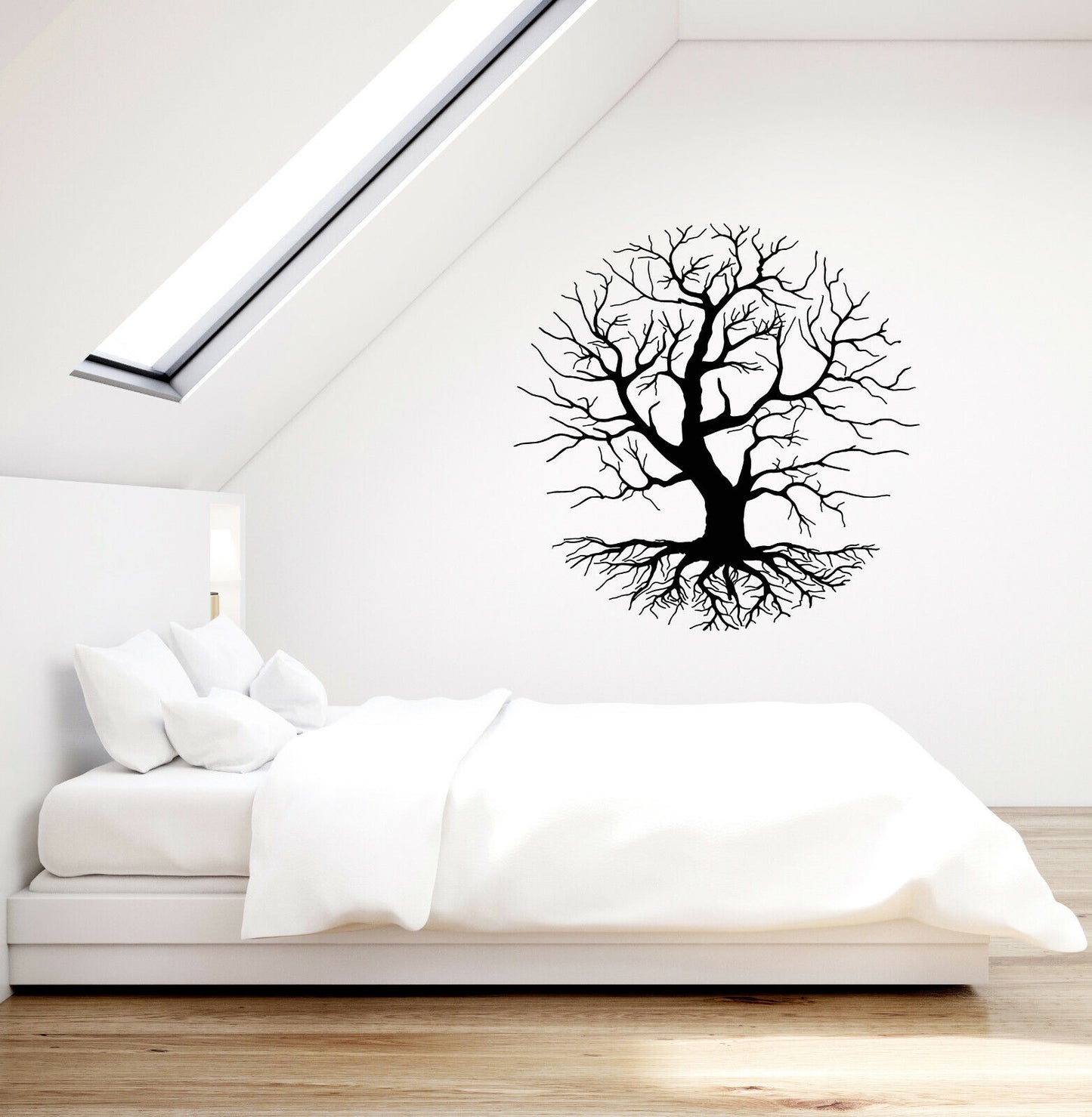 Autocollant mural en vinyle Branches d'arbre, autocollants de décoration naturelle de Style gothique (3804ig) 