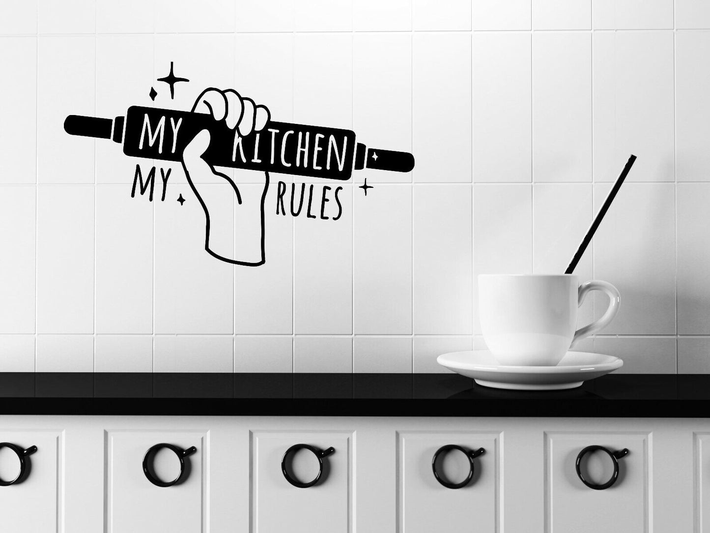 Wall Vinyl Decal Quote Words Kitchen Tools Home Made Kitchen Decor (n1136)