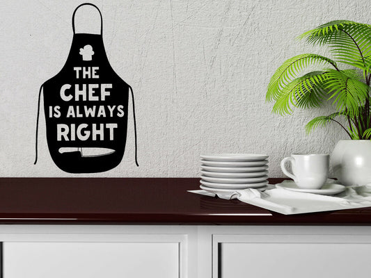 Wall Vinyl Decal Quote Words Kitchen Tools Chif Apron Cafe Decor (n1138)