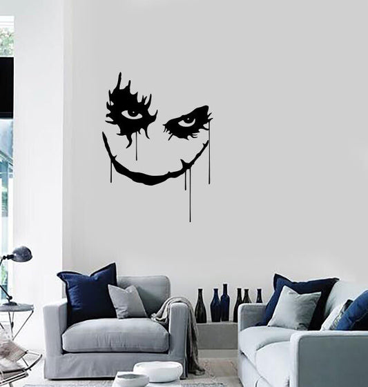 Wall Vinyl Sticker Joker Smile Scary Horror Fiction Home Decal (n1172)