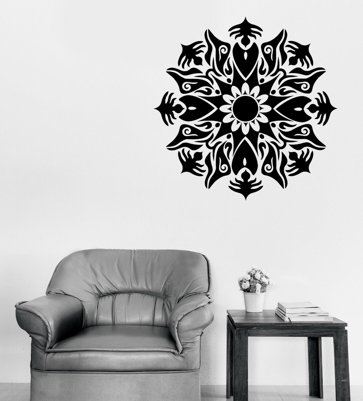 Wall Sticker Vinyl Decal Meditation Mandala Enso Circle Yoga Studio Art (n1191)