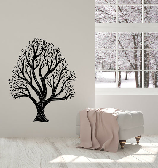 Vinyl Wall Decal Family Tree Forest Nature Leaves Stickers (4033ig)