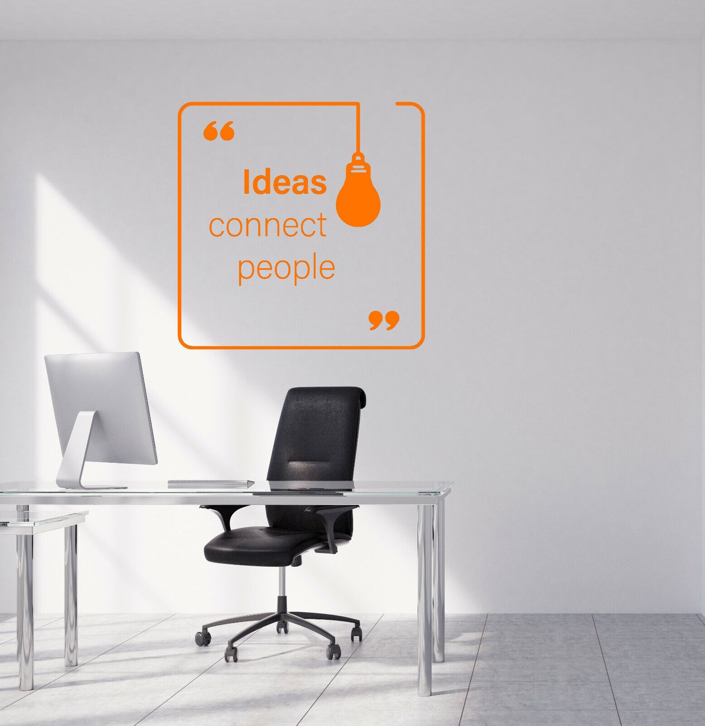 Vinyl Wall Decal Ideas Connect People Office Decor Quote Words Stickers (4050ig)