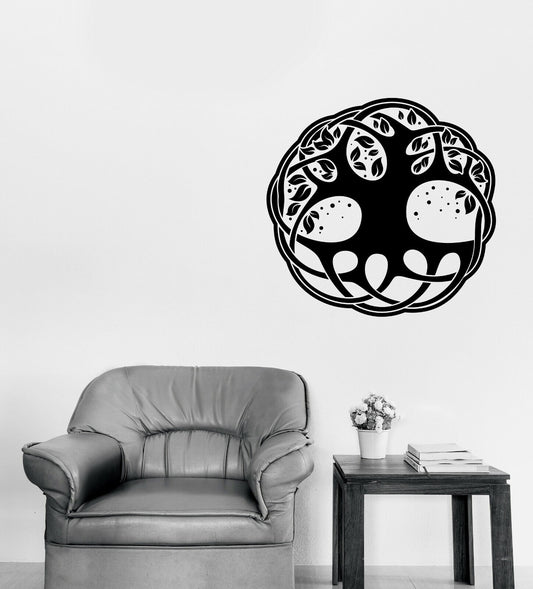 Vinyl Wall Decal Romantic Stickers Celtic Symbol Tree of Life Decor (n1243)