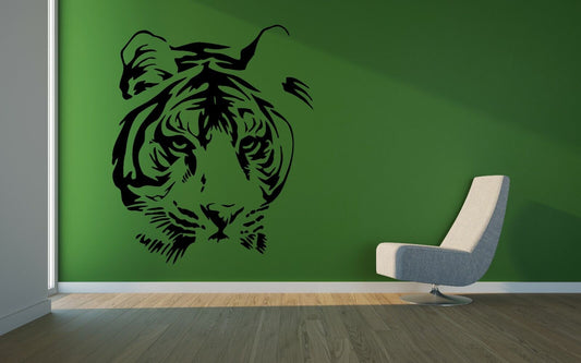 Wall Auto Decal Vinyl Art Sticker Tiger Head Animal Decor M275 45 in W X 54 in H