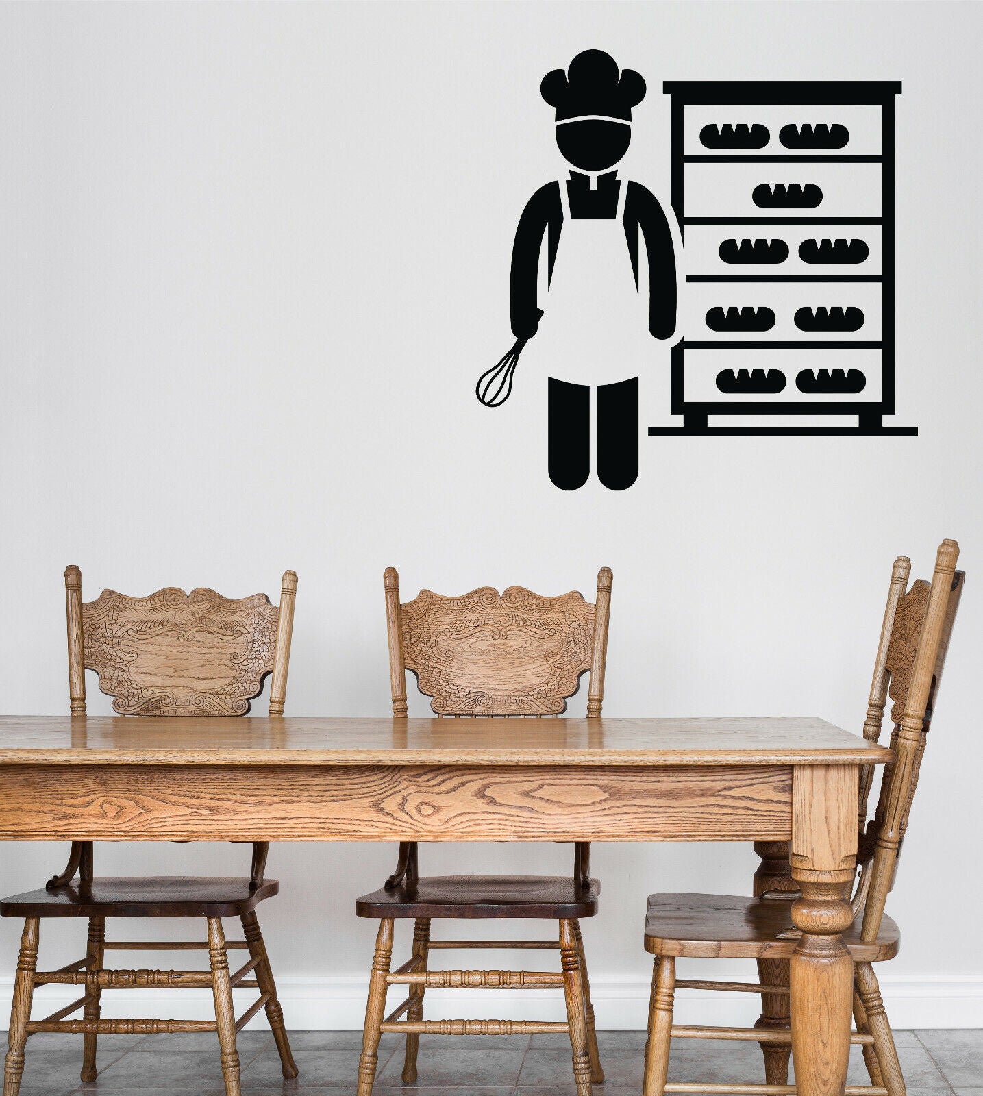 Vinyl Wall Decal Sticker Jobs Occupations Careers Food Culinary Baker (n1374)