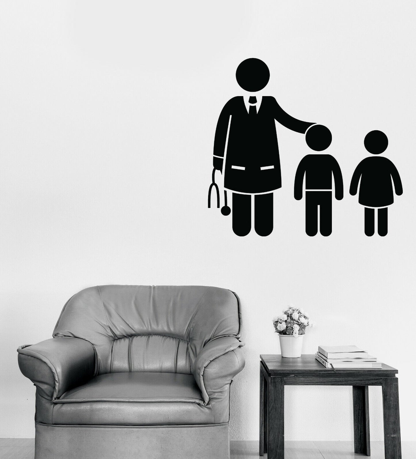 Wall Vinyl Decal Pediatrist Medical Healthcare Hospital Jobs Decor (n1406)