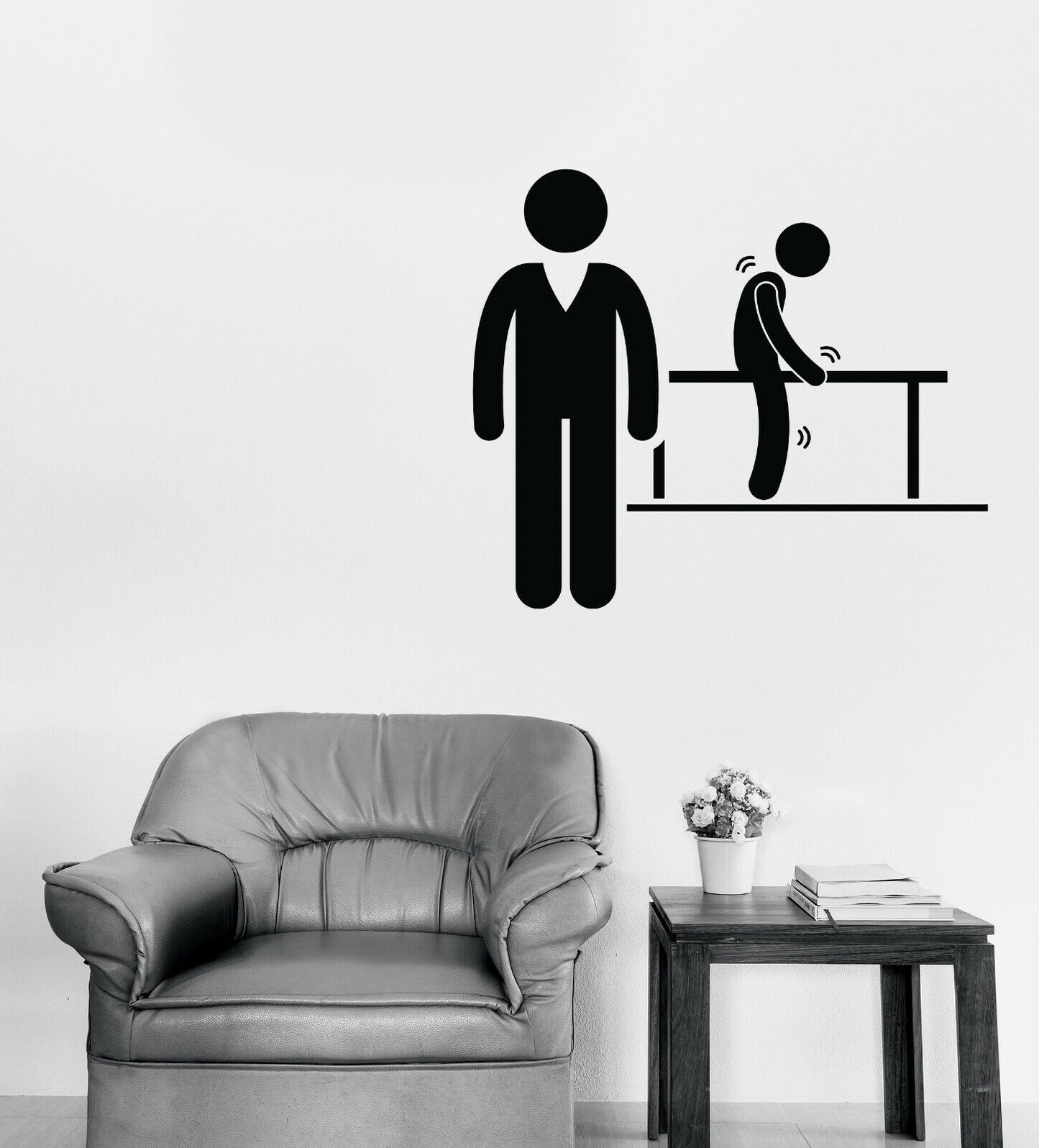 Wall Vinyl Decal Physiotherapist Medical Healthcare Hospital Jobs Decor (n1407)