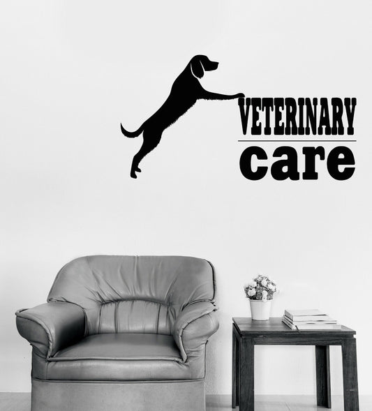 Wall Vinyl Decal Sticker Pet Logo Veterinary Care Animals Design (n1613)