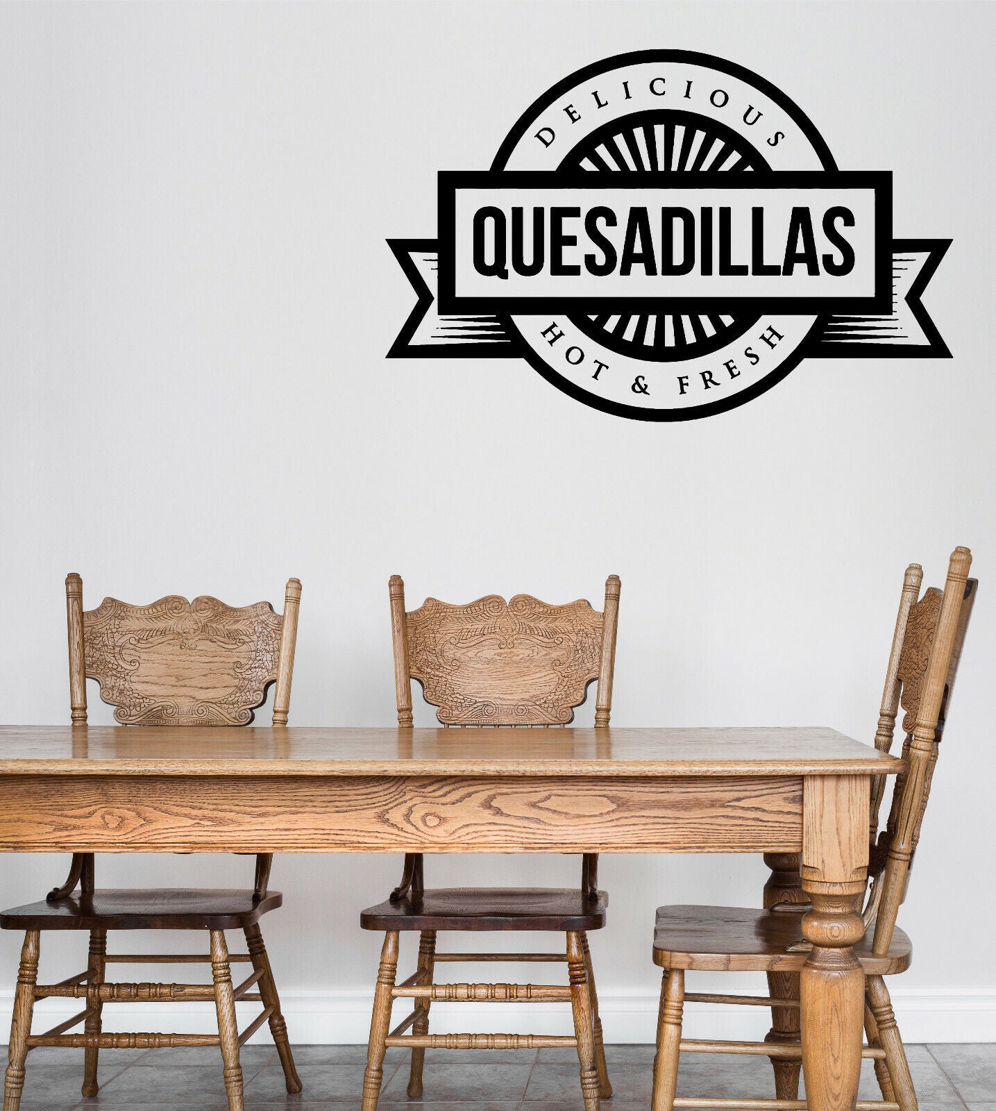 Vinyl Wall Decal Mexican Hot Fresh Quesadillas Delicious Food (n1642)