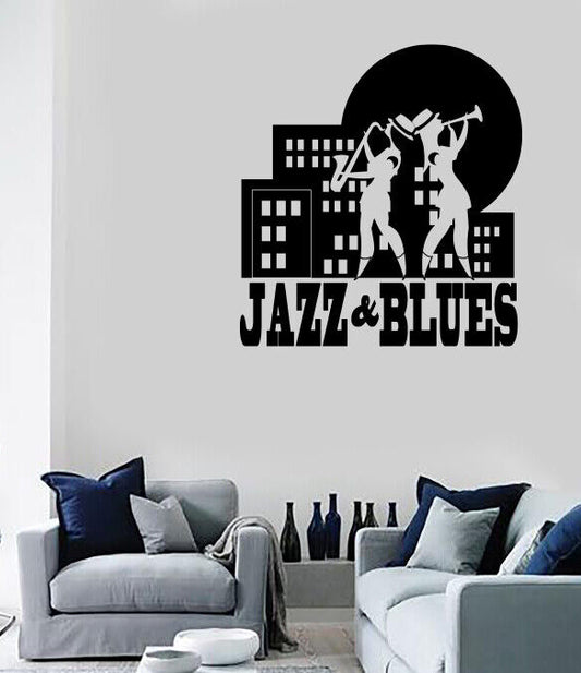 Vinyl Wall Decal Sticker Musical Festival Saxophon Jazz Blues Love Music (n1681)