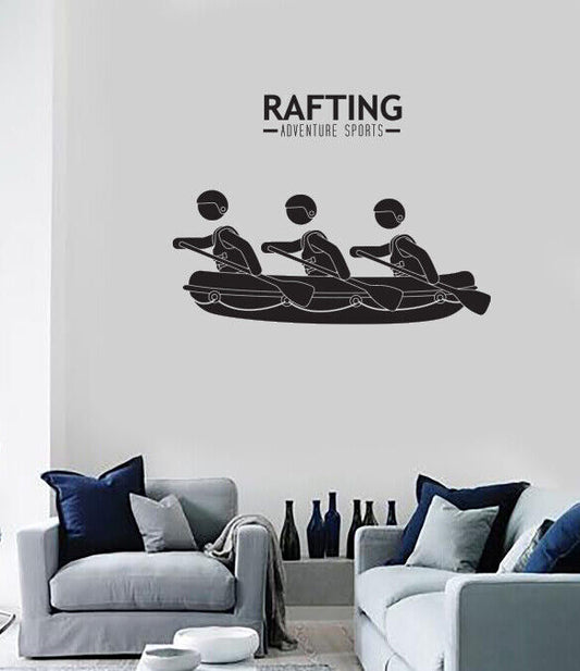 Vinyl Wall Decal Stickers Extreme Adventure Sports Design Rafting (n1727)