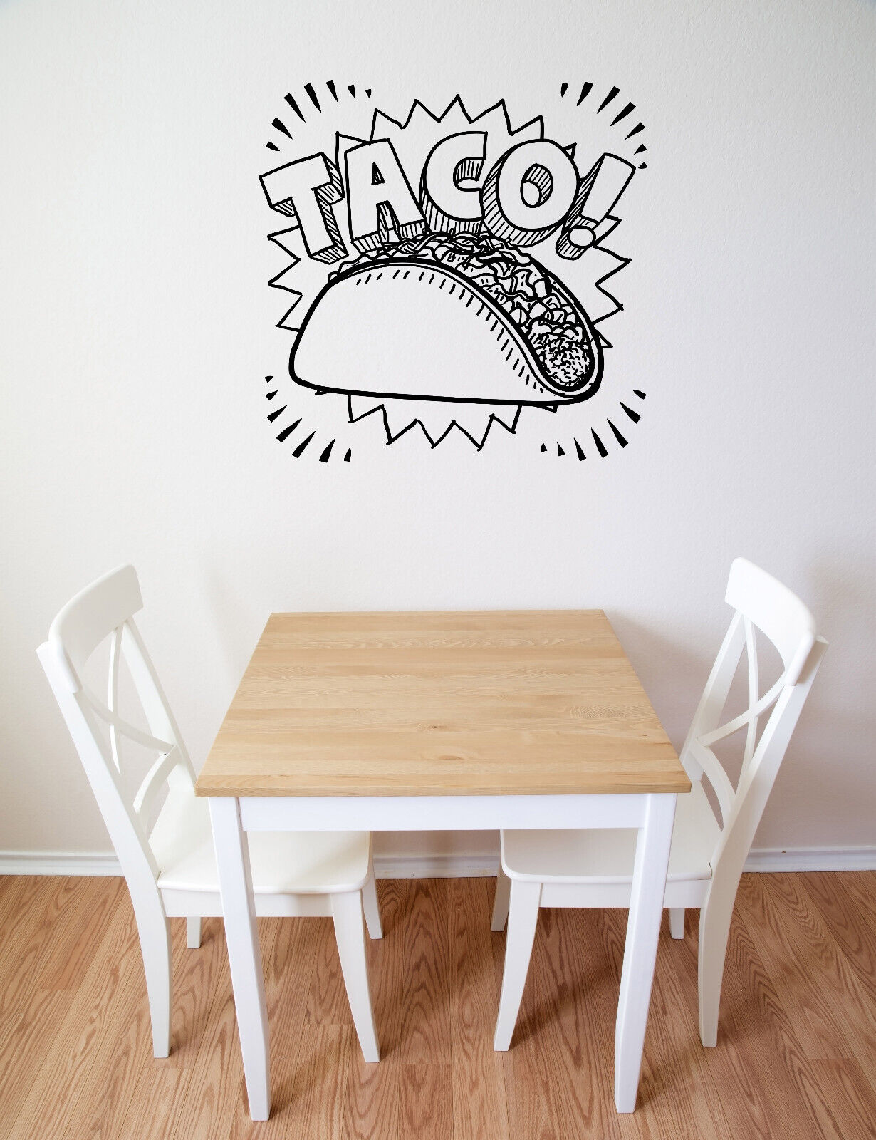 Vinyl Wall Decal Sticker Mexican Traditional Food Taste Tacos (n1873)