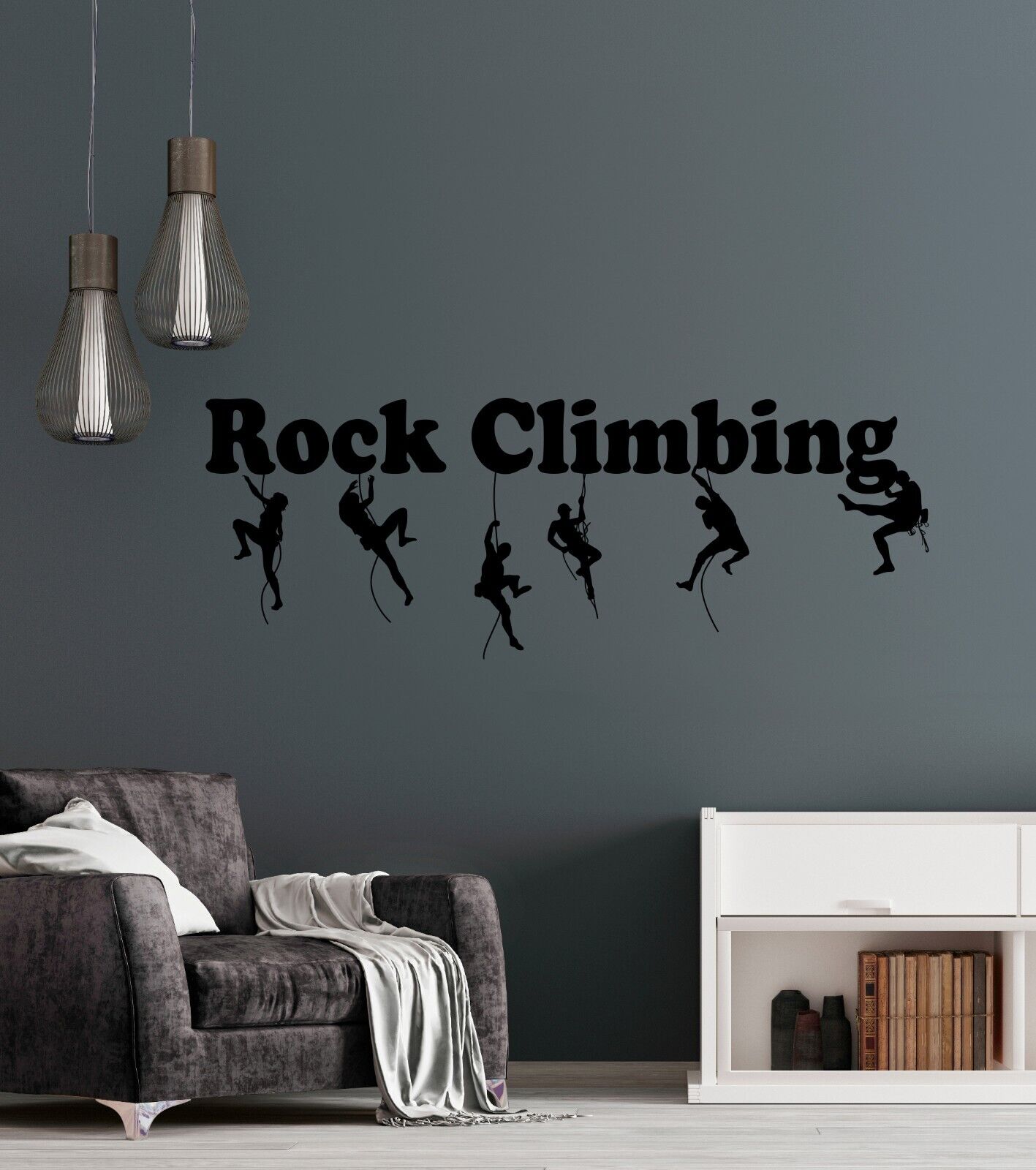 Vinyl Wall Decal Extreme Sports Zone Mountain Rock Climbing Logo Stickers 4377ig