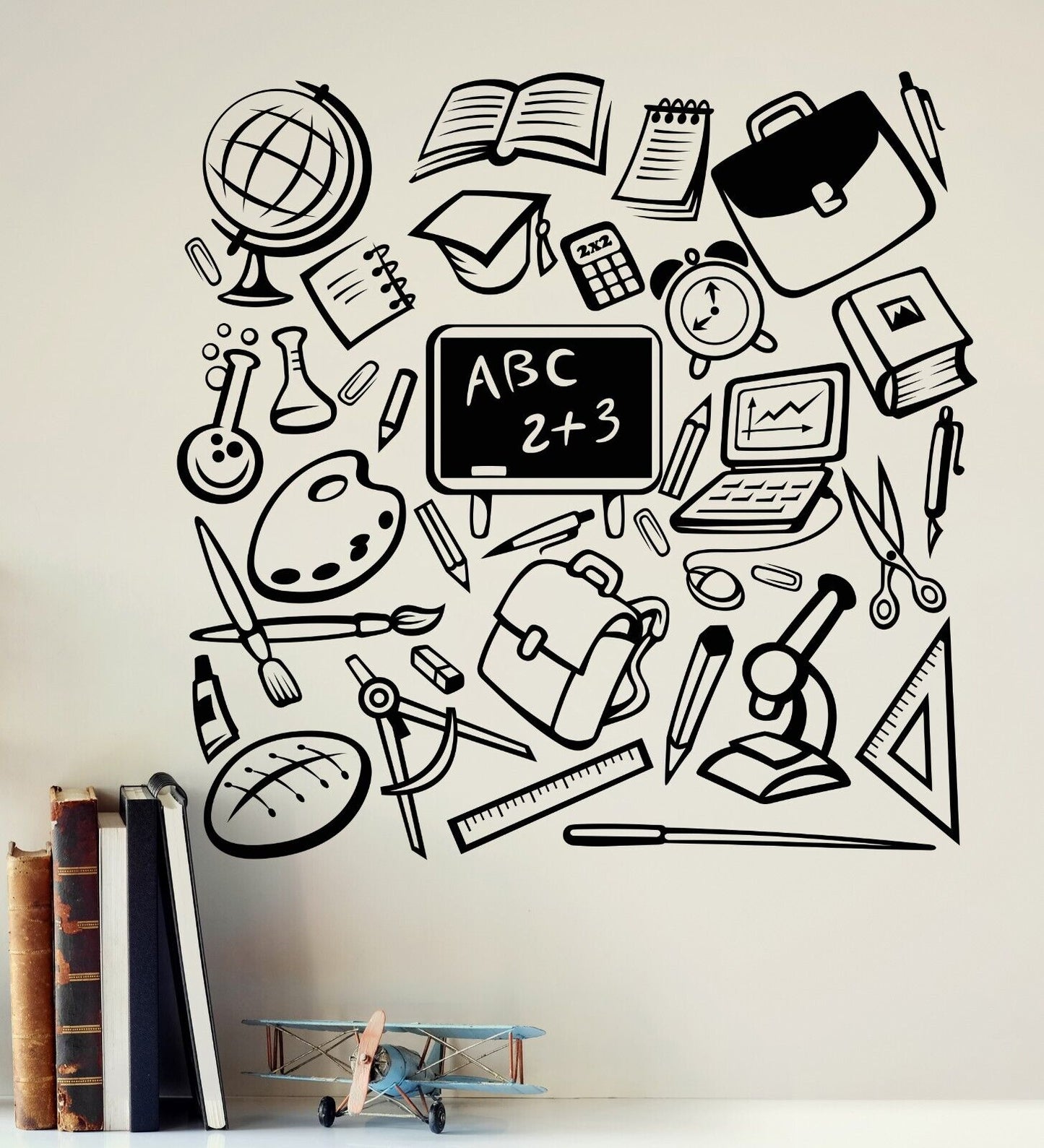 Vinyl Wall Decal School Office Education Science Student Stickers (4379ig)