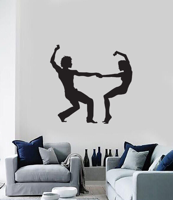 Vinyl Wall Decal Sexy Passion Dancers Couple Decoration Dance Studio (n1900)