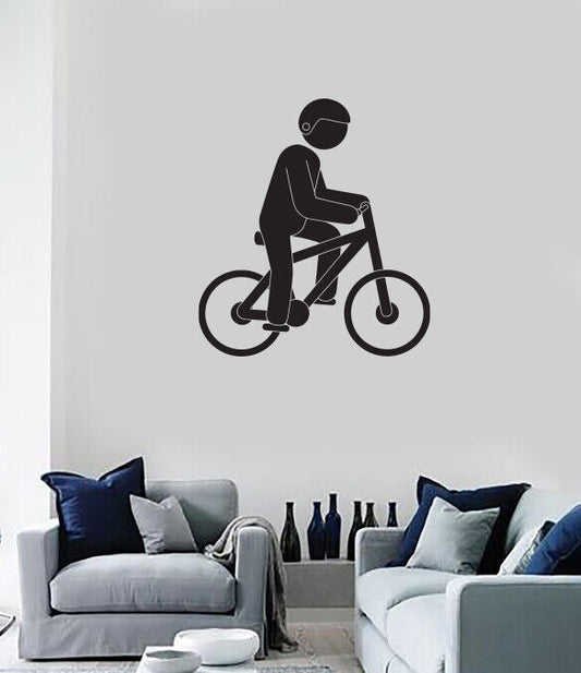 Autocollant mural en vinyle Sport Hobby Passion cycliste cyclisme (n1908)