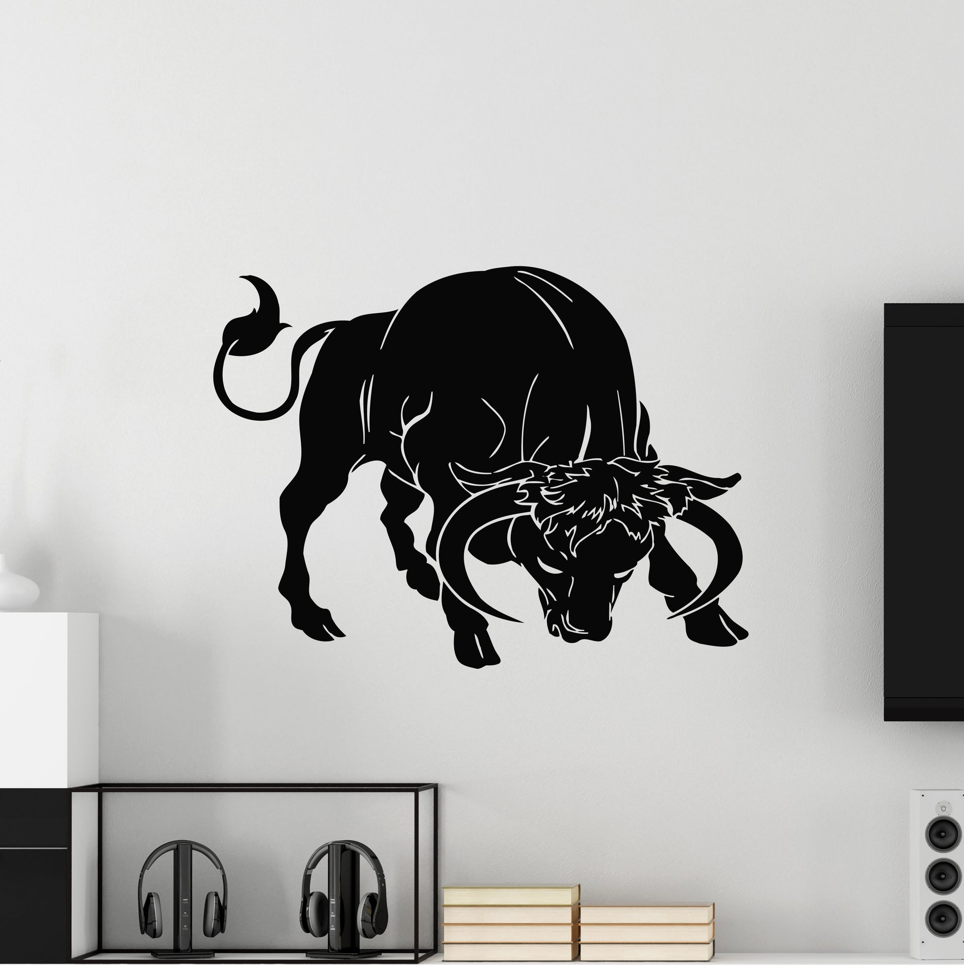 wall decal, bull, animal