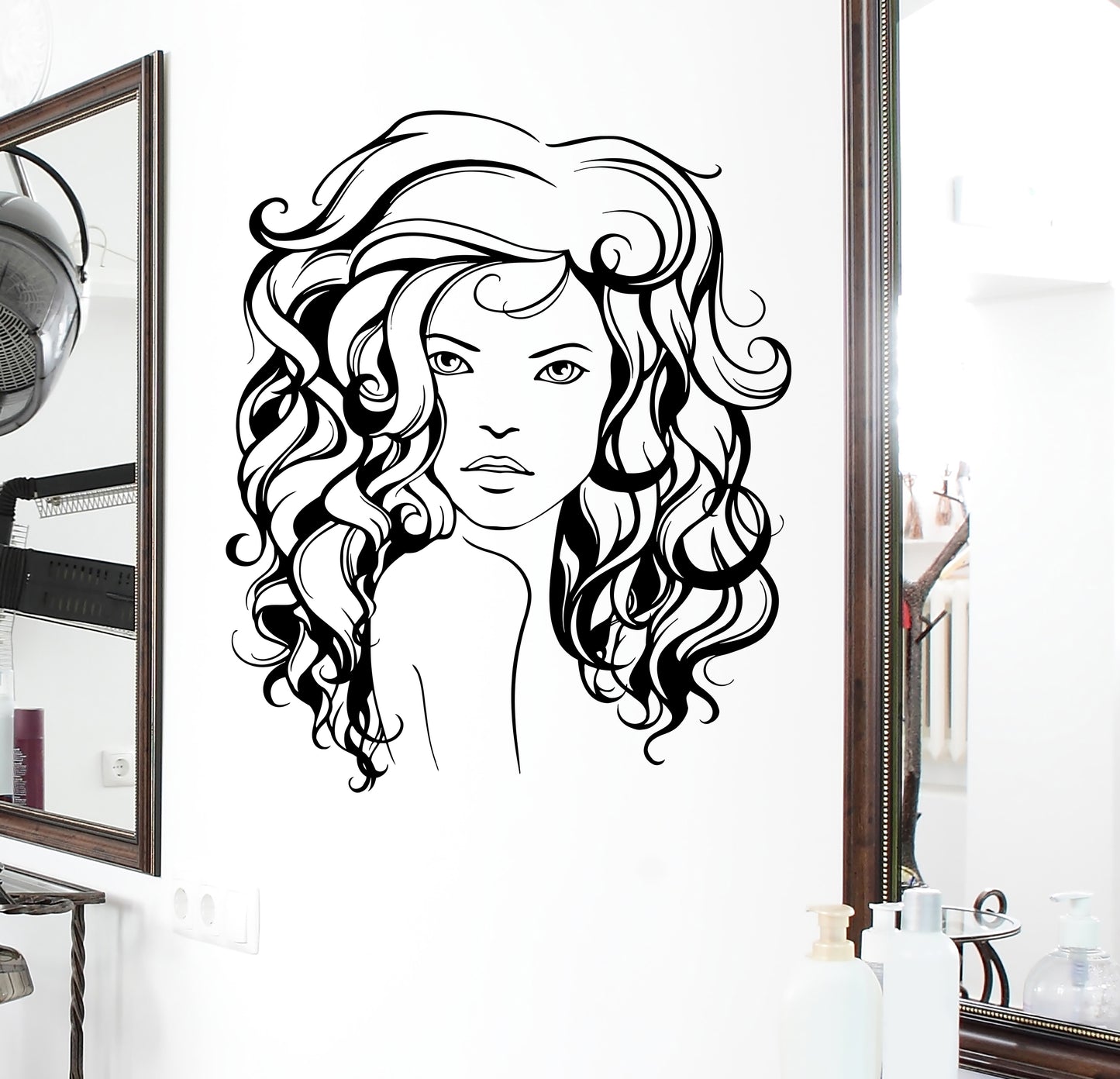 wall decal salon girl