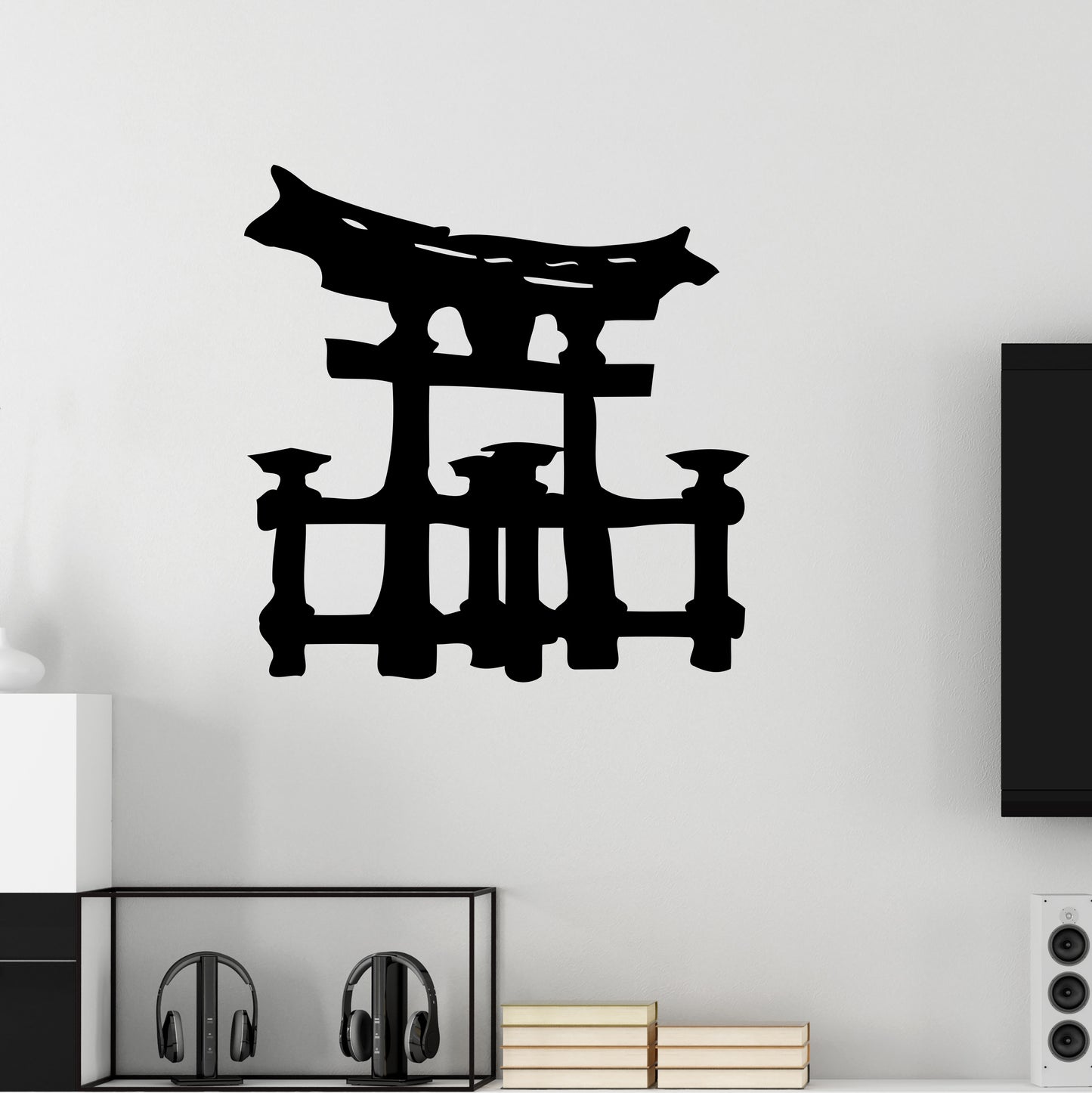 Asiatische Tempel Ruinen chinesische Tore Dekor Wand Kunst Wandbild Vinyl Aufkleber Aufkleber M461