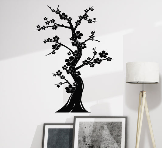 wall decal tree Japan bonsai